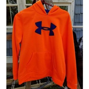 Orange Under Armour hoodie